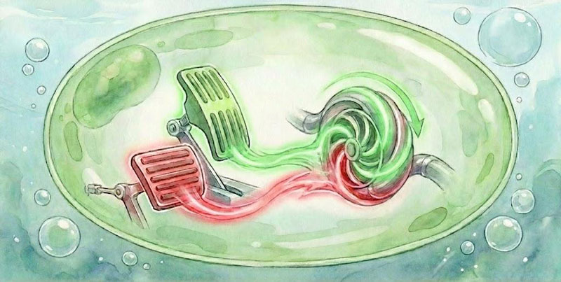 藻類の光合成ターボエンジンを制御する「ブレーキ」を発見  ～高CO₂環境での「空吹かし」を防ぎ、バイオ燃料等の省エネ化へ道～